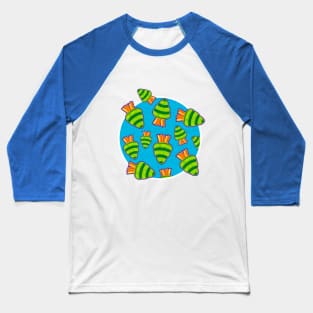 GROOVY GARDEN Carrot Chaos Baseball T-Shirt